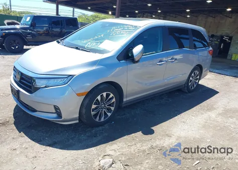 2024 Honda Odyssey Ex-L from USA, damaged, VIN 5FNRL6H64RB043216